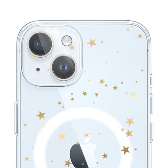 ip 15-3Zestaw do iPhone 15 etui, szkło na aparat, power bank, złote gwiazdki graf