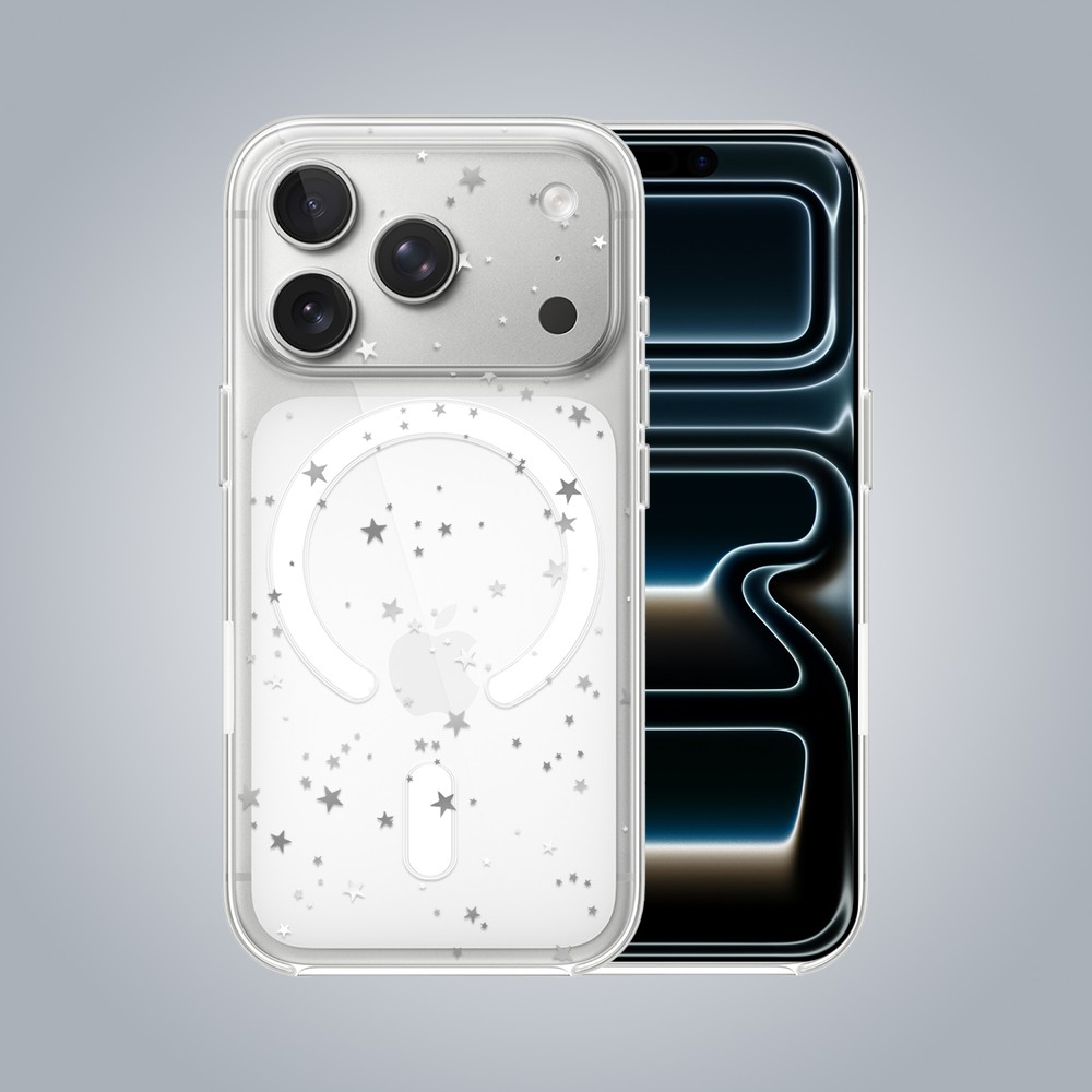 ip 17 pro-4Zestaw do iPhone 17 Pro etui, szkło na aparat, power bank, szampańskie gwiazdki grafiki