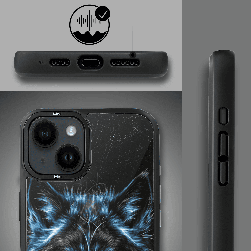 Etui do iPhone 14 IBIZU DropGuard Matt z MagSafe, Wilki, Lodowy wilk (8)