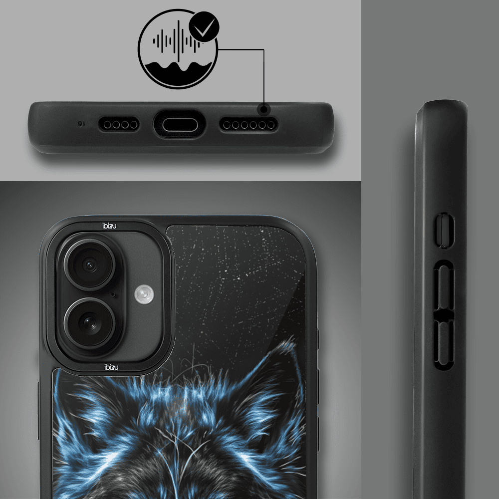 Etui do iPhone 16 IBIZU DropGuard Matt z MagSafe, Wilki, Lodowy wilk (8)