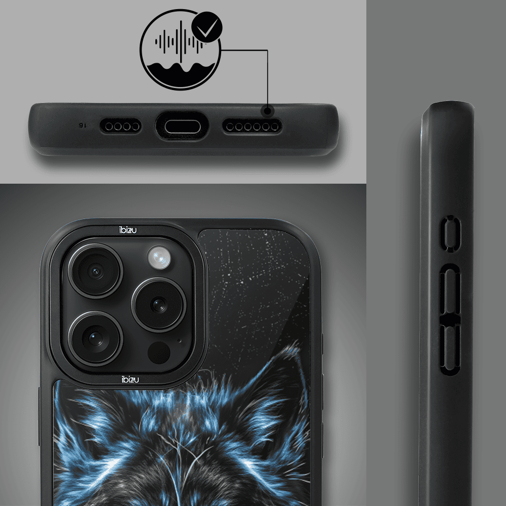 Etui do iPhone 16 Pro Max IBIZU DropGuard Matt z MagSafe, Wilki, Lodowy wilk (8)