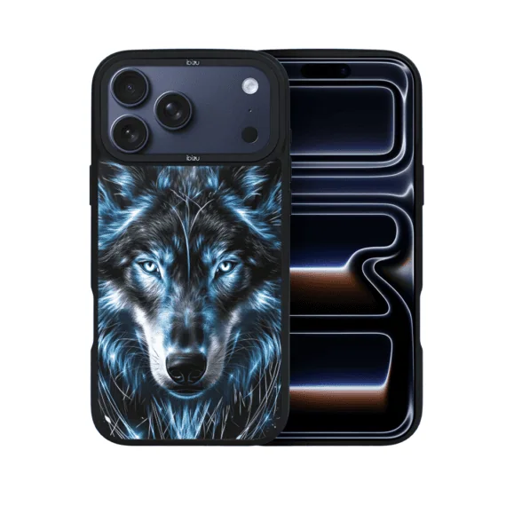 Etui do iPhone 17 Pro Max IBIZU DropGuard Matt z MagSafe, Wilki, Lodowy wilk (3)
