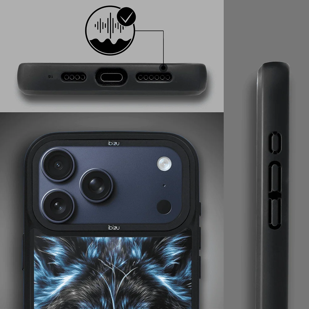 Etui do iPhone 17 Pro Max IBIZU DropGuard Matt z MagSafe, Wilki, Lodowy wilk (5)