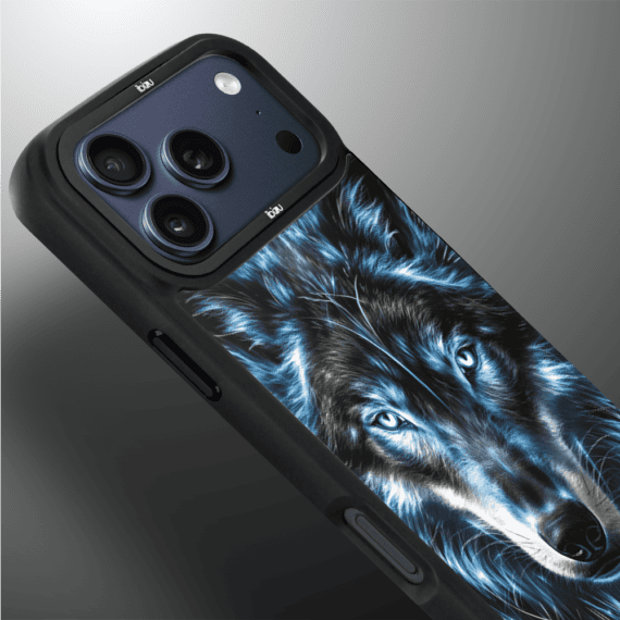 Etui do iPhone 17 Pro Max IBIZU DropGuard Matt z MagSafe, Wilki, Lodowy wilk (7)