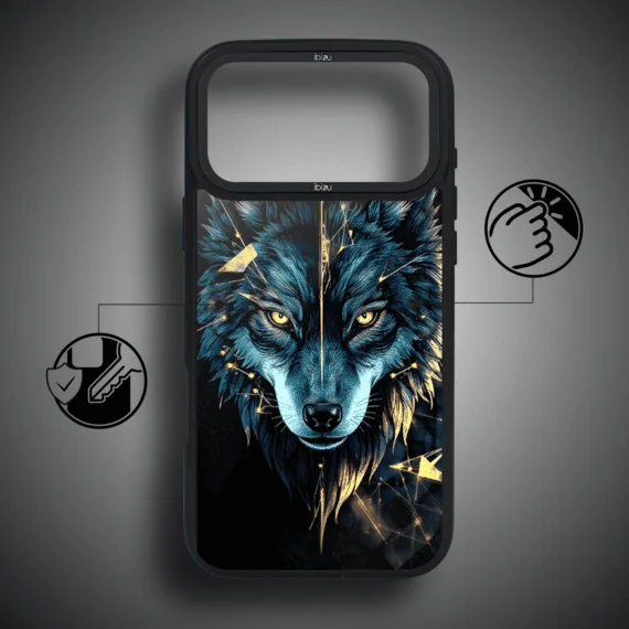 Etui do iPhone 17 Pro Max IBIZU DropGuard Matt z MagSafe, Wilki, Wilk mocy (1)