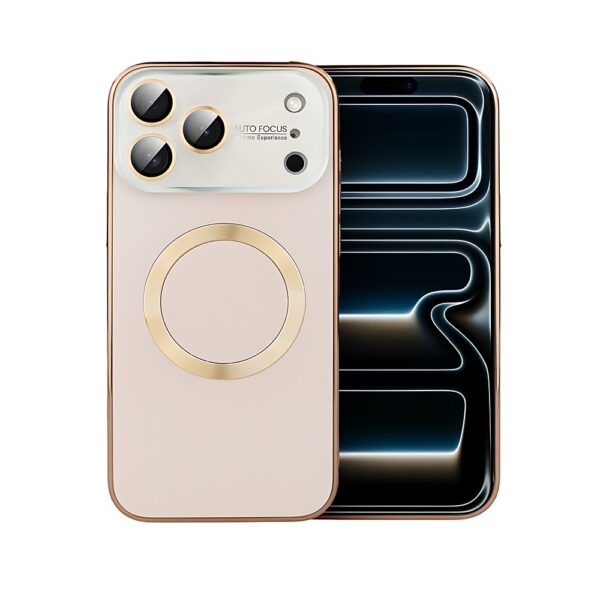 Etui do iPhone 17 Pro Noble Brush z MagSafe i osłoną na aparat, brązowe