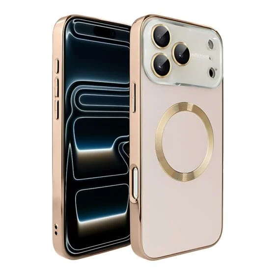 Etui do iPhone 17 Pro Max Noble Brush z MagSafe i osłoną na aparat, brązowe nowe (3)
