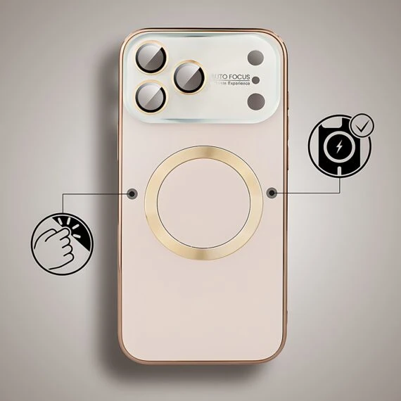 Etui do iPhone 17 Pro Max Noble Brush z MagSafe i osłoną na aparat, brązowe nowe (4)