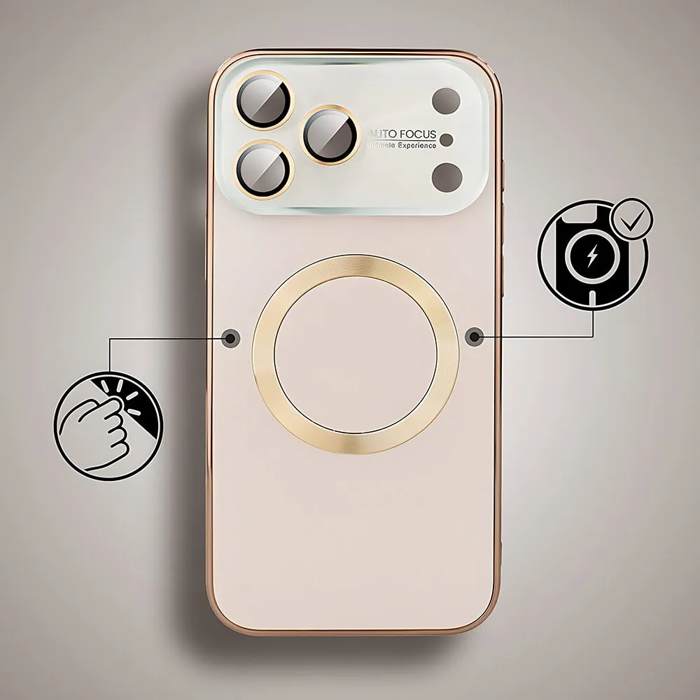 Etui do iPhone 17 Pro Max Noble Brush z MagSafe i osłoną na aparat, brązowe nowe (4)