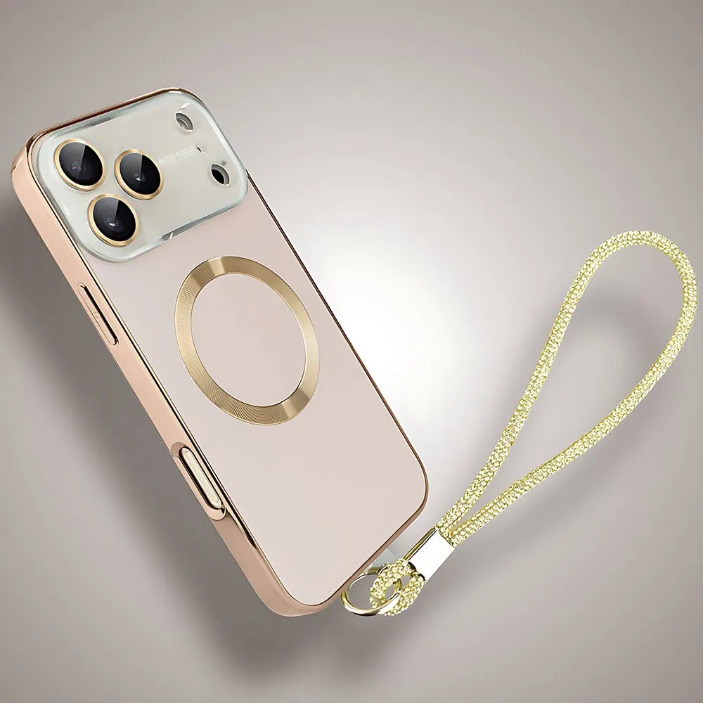 Etui do iPhone 17 Pro Max Noble Brush z MagSafe i osłoną na aparat, brązowe nowe (6)