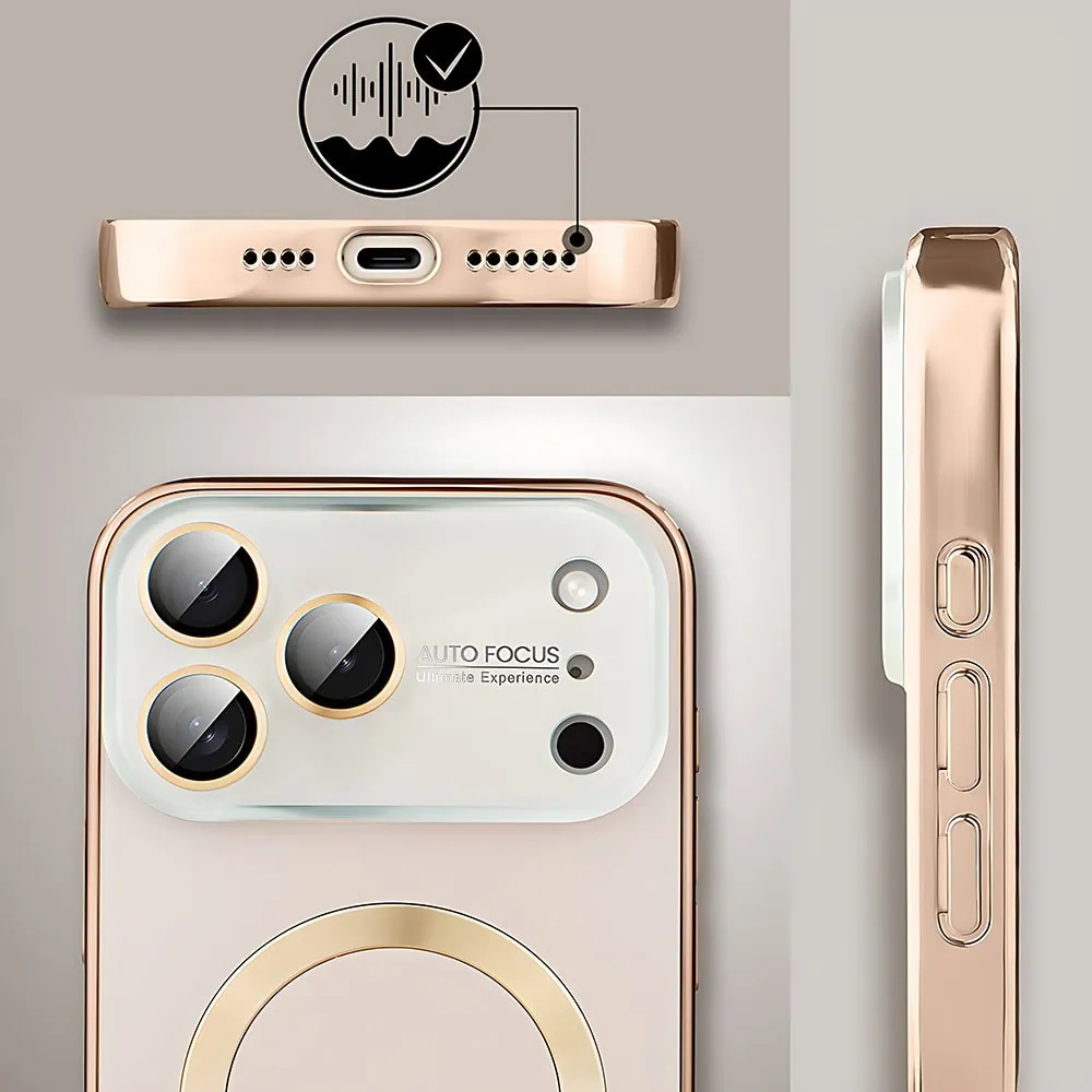 Etui do iPhone 17 Pro Max Noble Brush z MagSafe i osłoną na aparat, brązowe nowe (8)