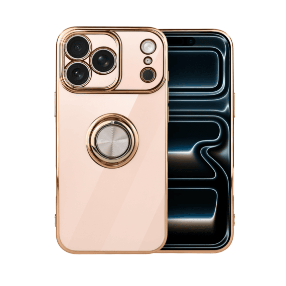 Etui do iPhone 17 Pro Max eleganckie, ze złotym, met uchwytem i zdobieniami, nowe (6)
