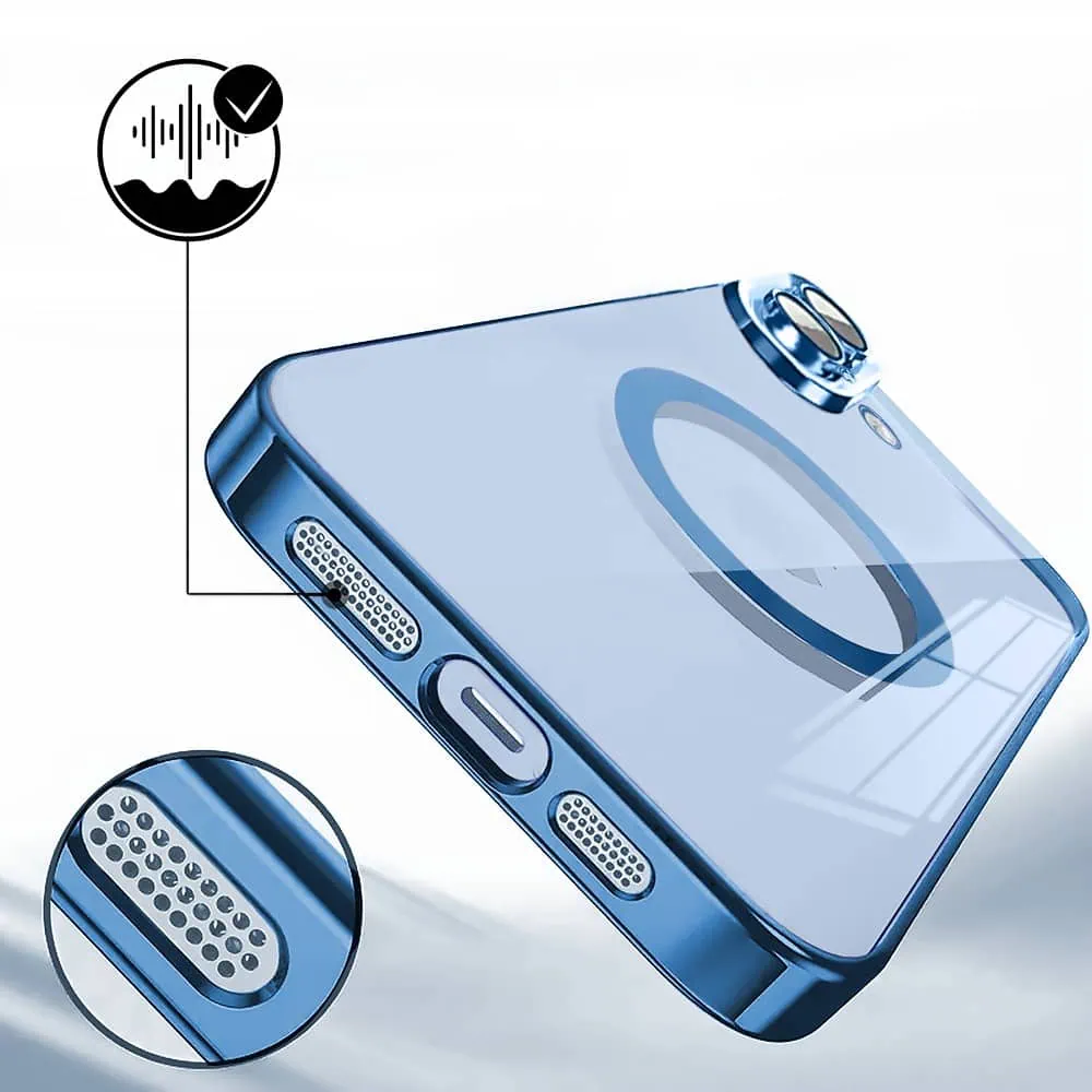Etui do iPhone 17 Slim Protect Full Cover MagSafe Hard Back, twardy tył, przeźroczyste, górski niebieski (2)