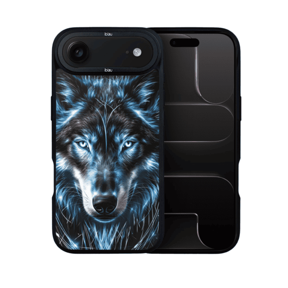 Etui do iPhone Air IBIZU DropGuard Matt z MagSafe, Wilki, Lodowy wilk (3)
