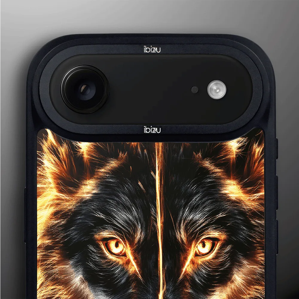 Etui do iPhone Air IBIZU DropGuard Matt z MagSafe, Wilki, Ognisty wilk (4)