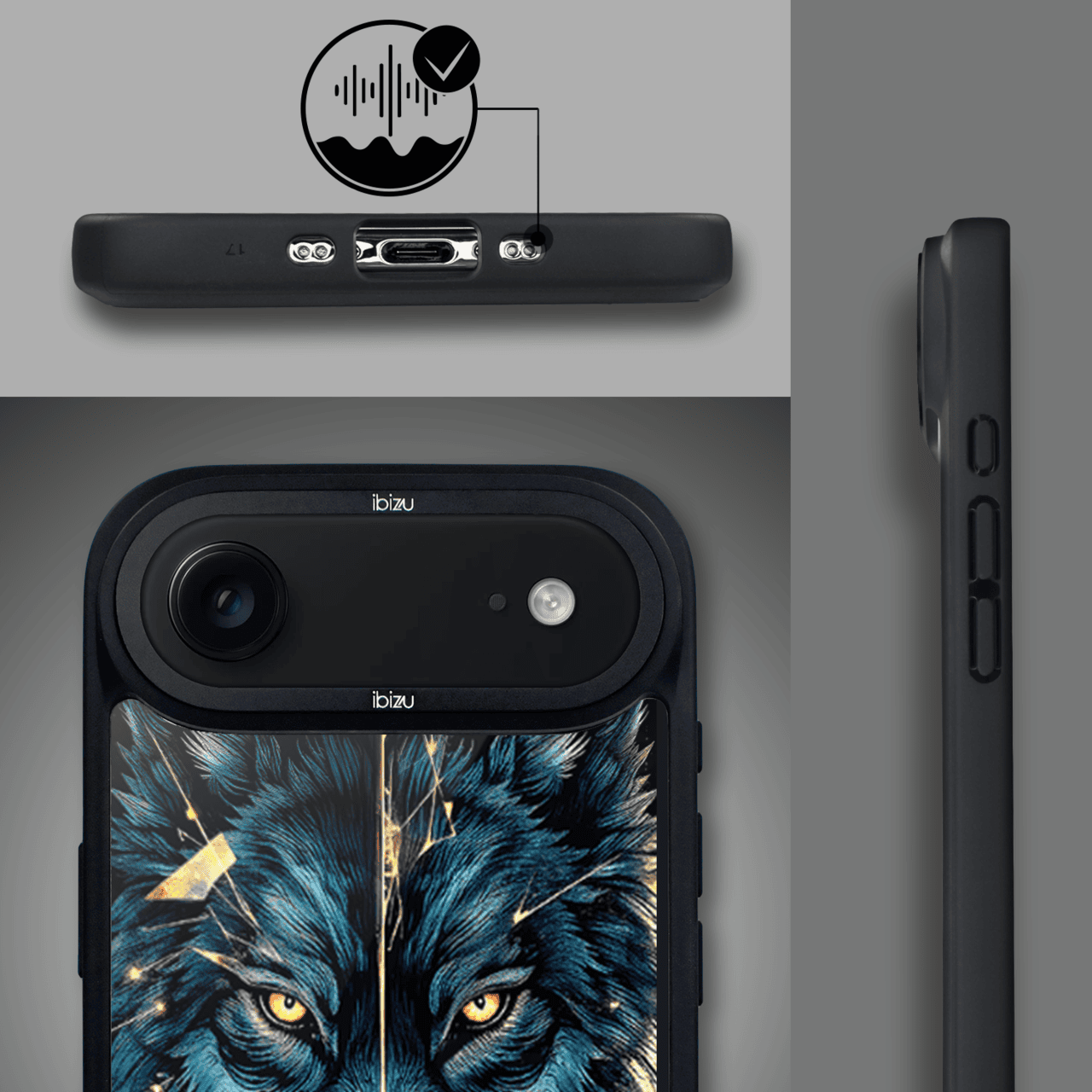 Etui do iPhone Air IBIZU DropGuard Matt z MagSafe, Wilki, Wilk mocy (5)