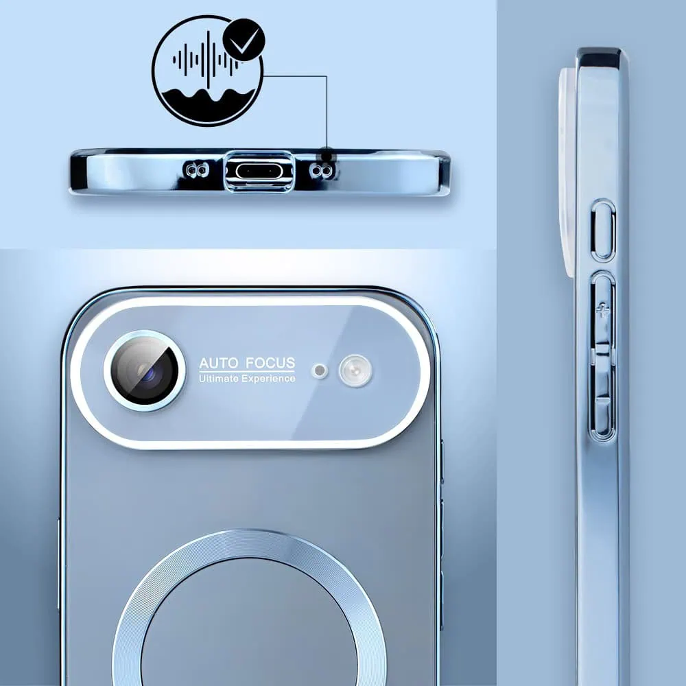Etui do iPhone Air Noble Brush z MagSafe i osłoną na aparat, jasny niebieski (3)