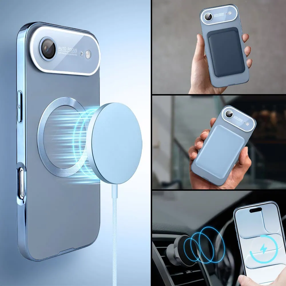 Etui do iPhone Air Noble Brush z MagSafe i osłoną na aparat, jasny niebieski (9)