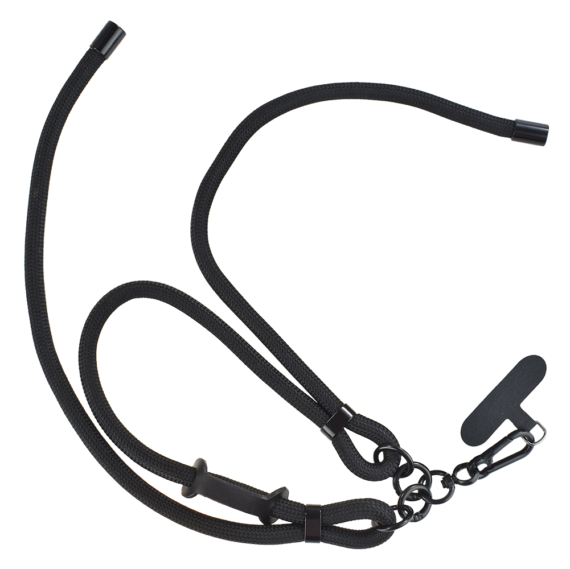 Regulowana smycz, krótki pasek na nadgarstek pasujący do etui z serii DropGuard Ultra, czarna grafika główna-1