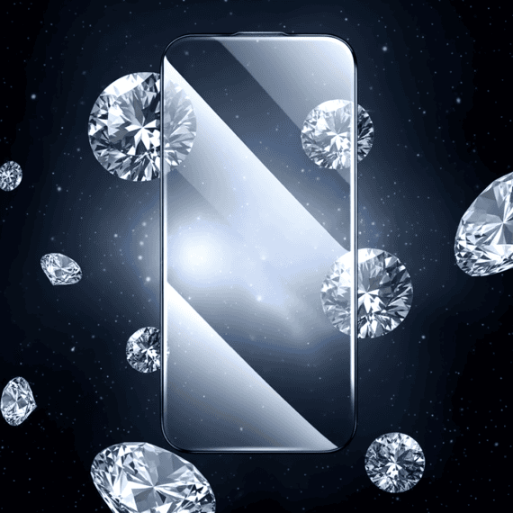 Szkło ULTRA HARD do iPhone 15 Diamond Glass, antystatyczne, ekstremalnie odporne Obszar kompozycji 4