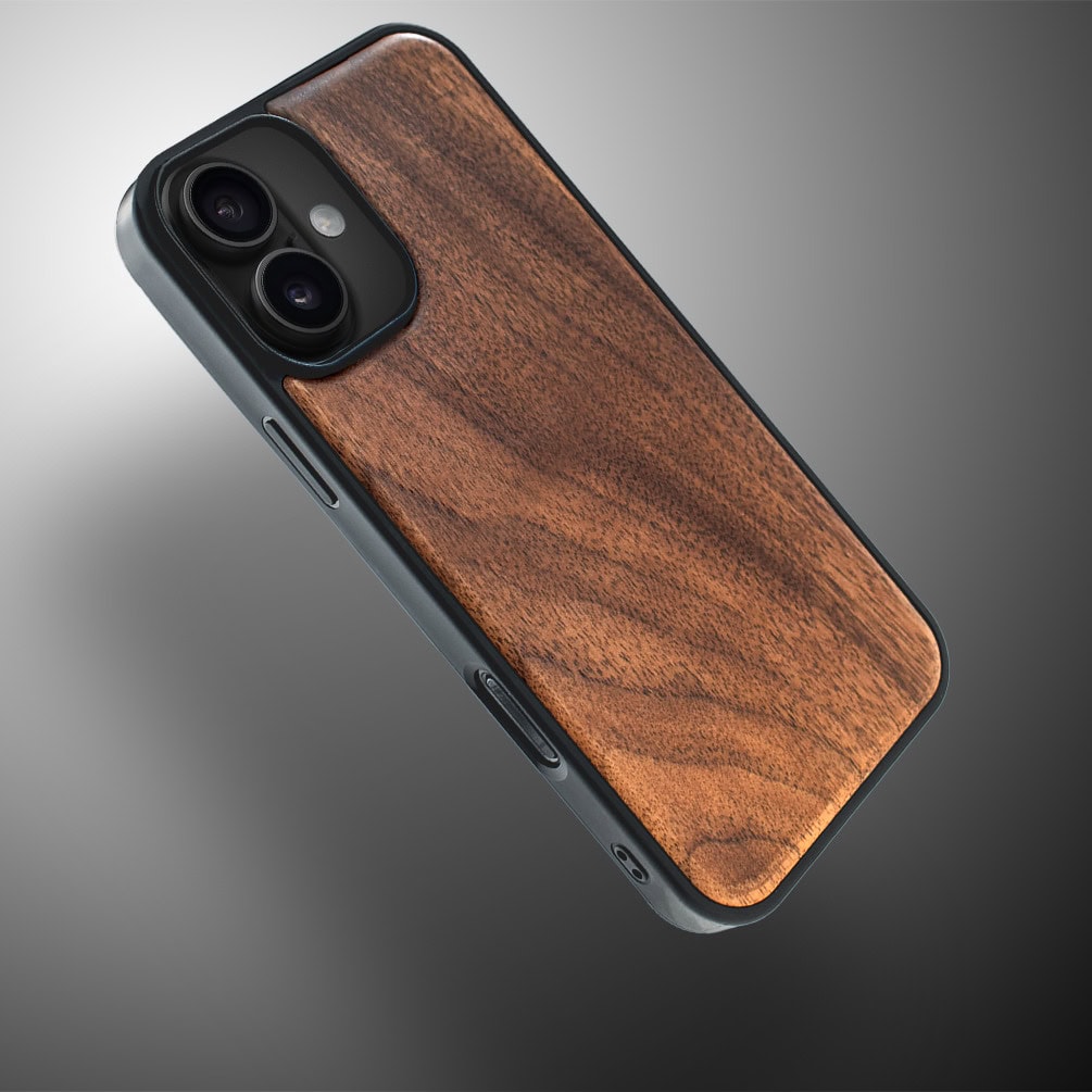 Etui do iPhone 16 Plus, drewniane z MagSafe, orzech włoski6
