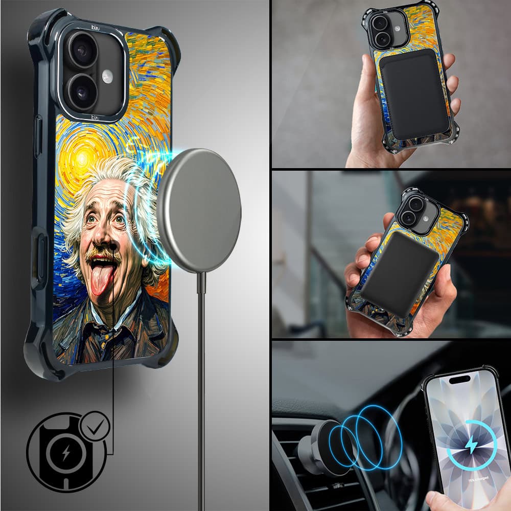 Etui do iPhone 17 IBIZU DropGuard Ultra z MagSafe, Einstein4