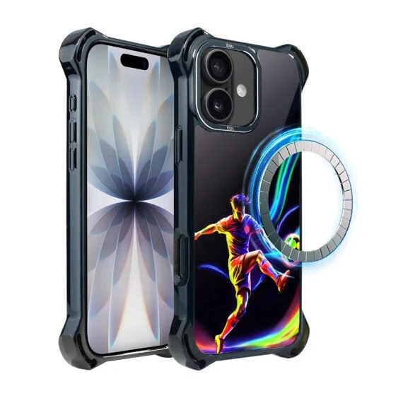 Etui do iPhone 17 IBIZU DropGuard Ultra z MagSafe, #ElectroMove, W rytmie piłki nożnej (2)