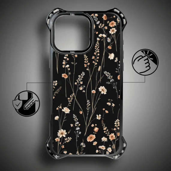 Etui do iPhone 17 IBIZU DropGuard Ultra z MagSafe, Pastel Bloom, Północny ogród (4)