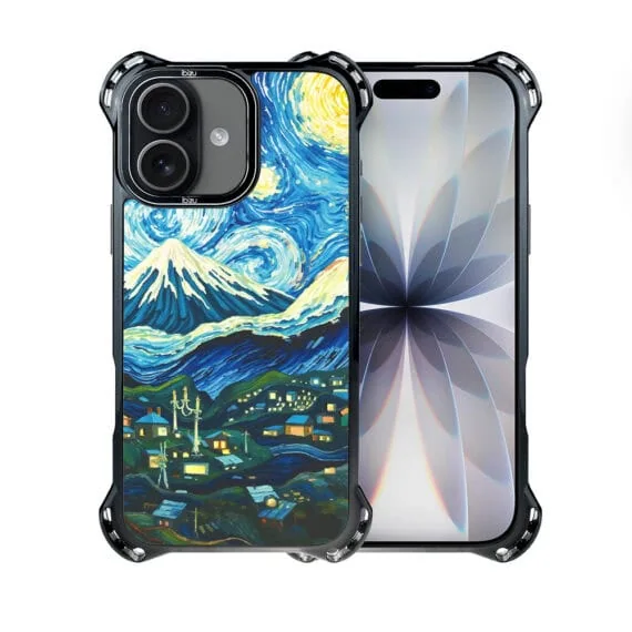 Etui do iPhone 17 IBIZU DropGuard Ultra z MagSafe, Van Gogh, gwieździsta noc (3)