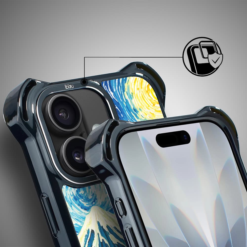 Etui do iPhone 17 IBIZU DropGuard Ultra z MagSafe, Van Gogh, gwieździsta noc (6)