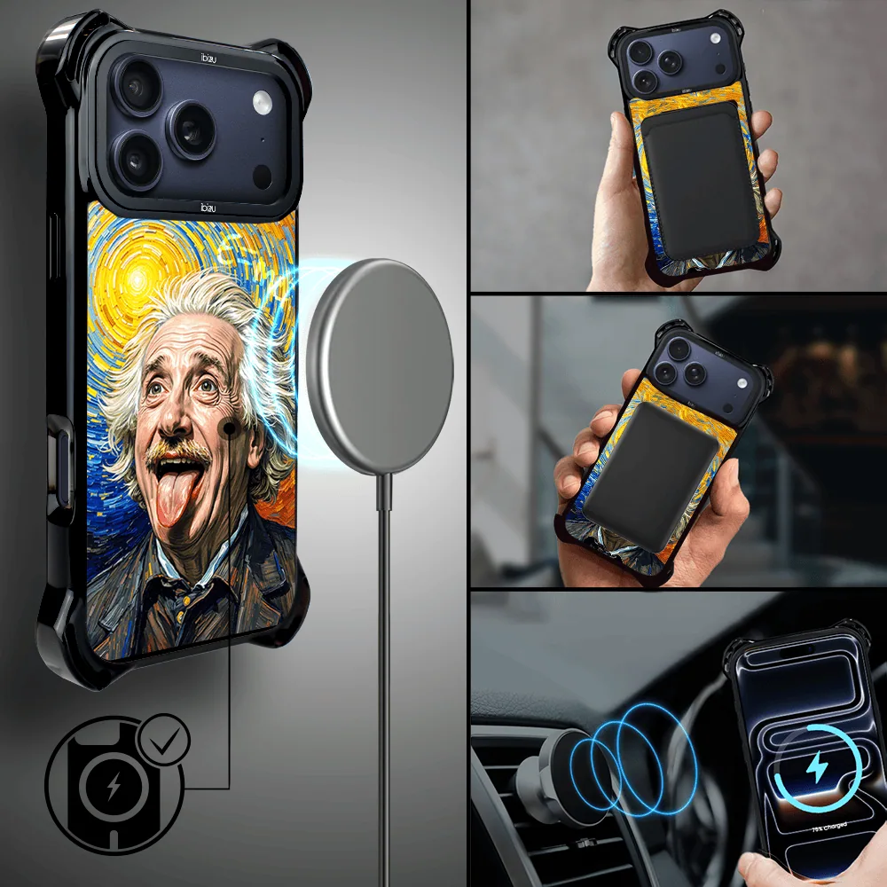 Etui do iPhone 17 Pro IBIZU DropGuard Ultra z MagSafe, Einstein4