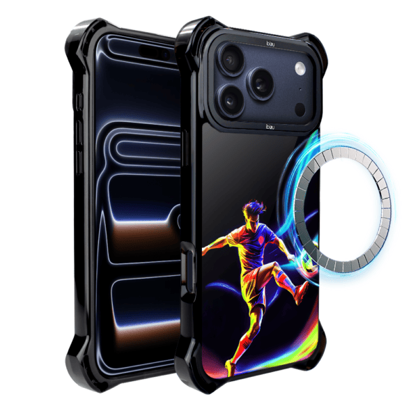 Etui do iPhone 17 Pro Max IBIZU DropGuard Ultra z MagSafe, #ElectroMove, W rytmie piłki nożnej