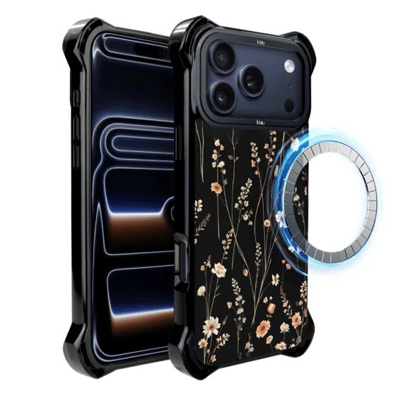 Etui do iPhone 17 Pro Max IBIZU DropGuard Ultra z MagSafe, Pastel Bloom, Północny ogród (5)