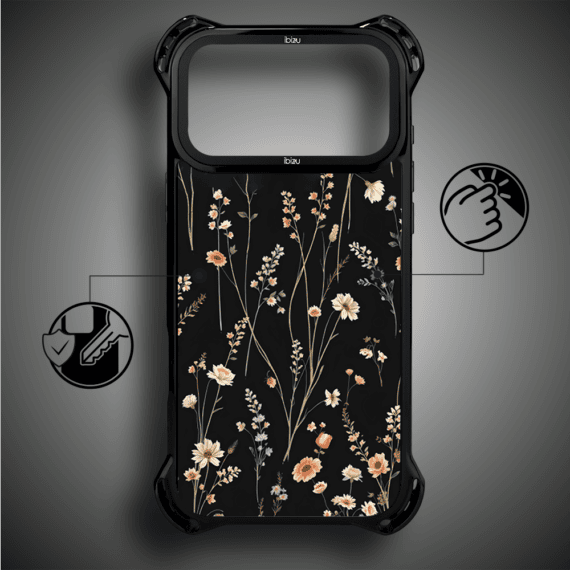 Etui do iPhone 17 Pro Max IBIZU DropGuard Ultra z MagSafe, Pastel Bloom, Północny ogród (6)