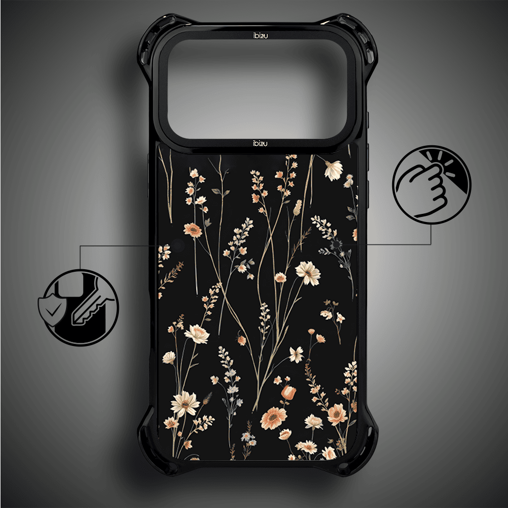 Etui do iPhone 17 Pro Max IBIZU DropGuard Ultra z MagSafe, Pastel Bloom, Północny ogród (6)