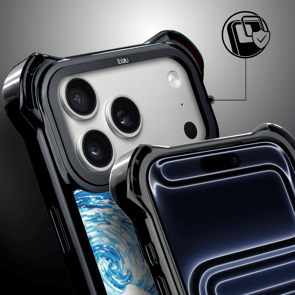 Etui do iPhone 17 Pro Max IBIZU DropGuard Ultra z MagSafe, Van Gogh, gwieździsta noc (7)