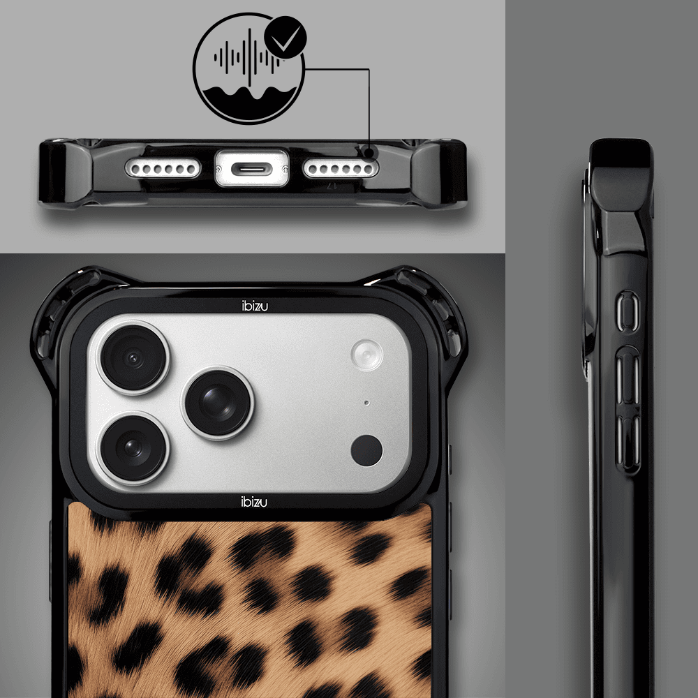 Etui do iPhone 17 Pro Max, Ibizu DropGuard Ultra z MagSafe, Zew Natury, Pantera (3)