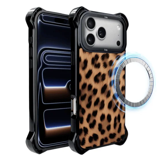Etui do iPhone 17 Pro Max, Ibizu DropGuard Ultra z MagSafe, Zew Natury, Pantera (6)