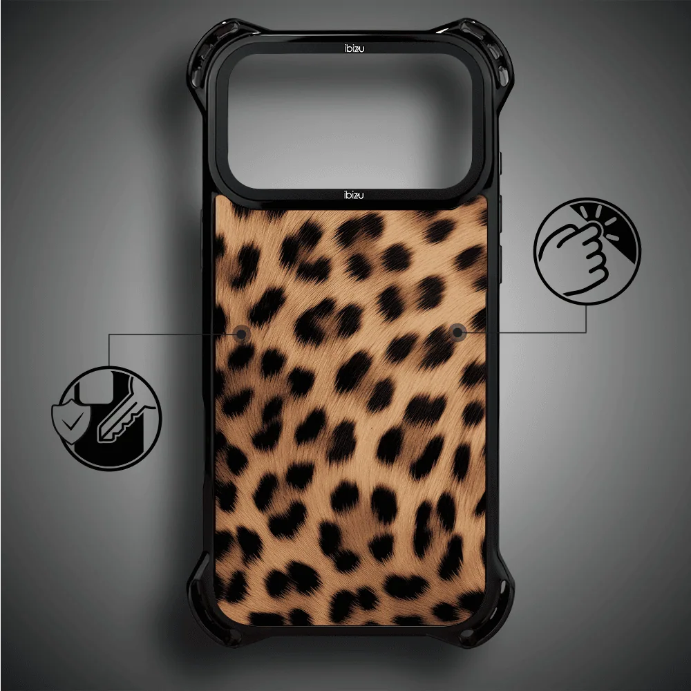 Etui do iPhone 17 Pro Max, Ibizu DropGuard Ultra z MagSafe, Zew Natury, Pantera (7)