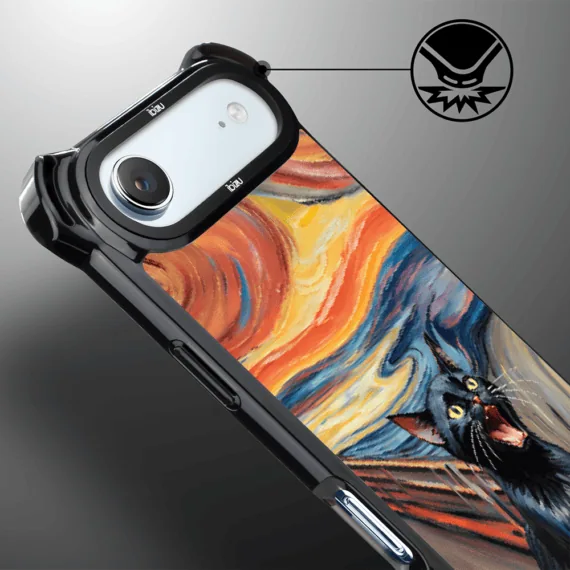 Etui do iPhone Air IBIZU DropGuard Ultra z MagSafe, Edvard Munch, krzyk kota (7)