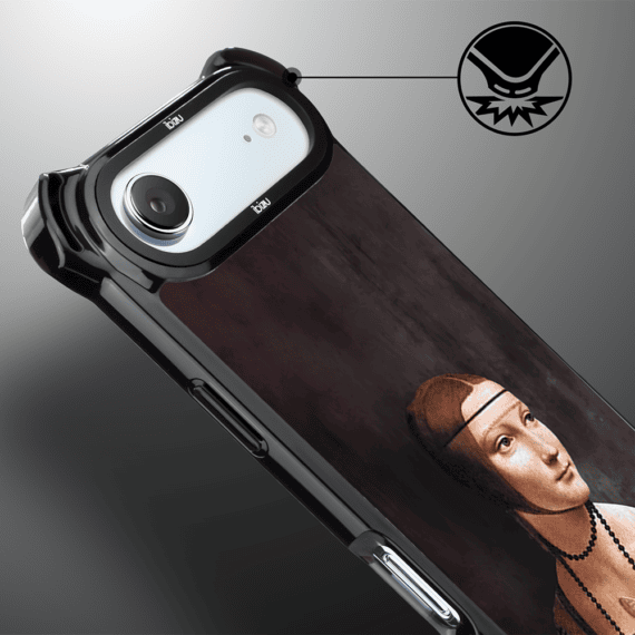 Etui do iPhone Air IBIZU DropGuard Ultra z MagSafe, Leonardo Da Vinci, dama z kotem (6)
