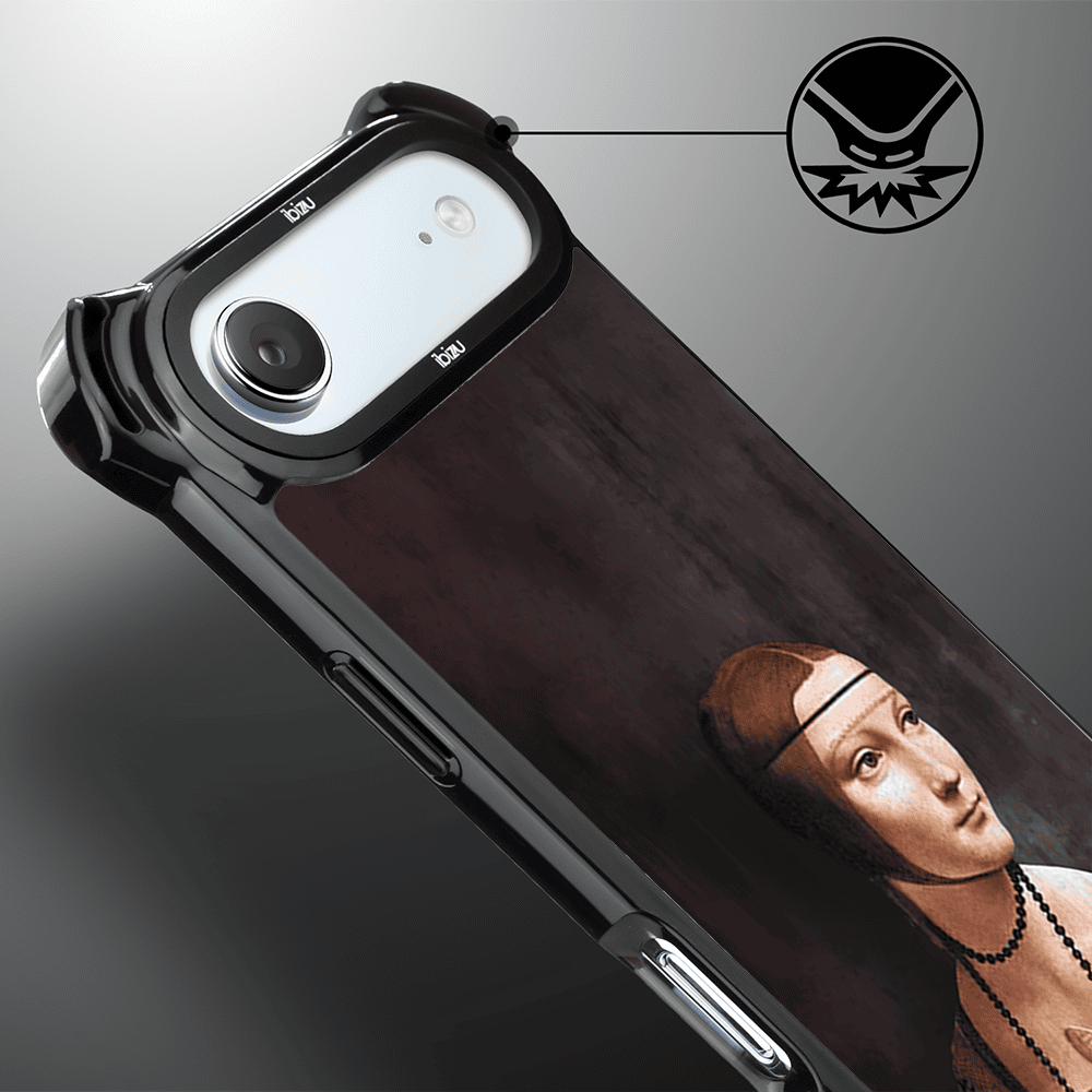 Etui do iPhone Air IBIZU DropGuard Ultra z MagSafe, Leonardo Da Vinci, dama z kotem (6)