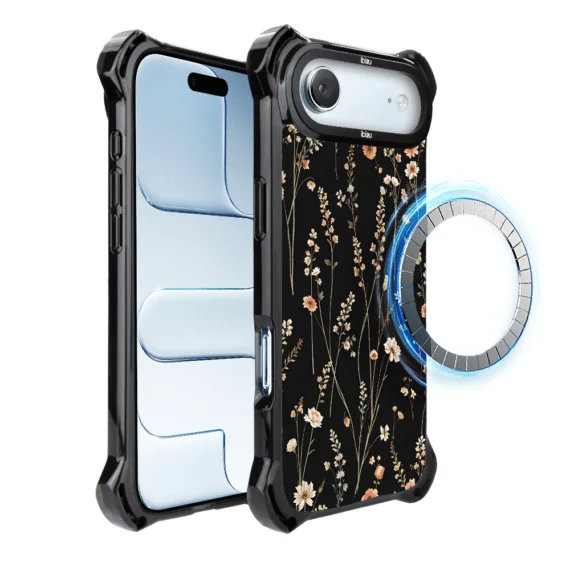 Etui do iPhone Air IBIZU DropGuard Ultra z MagSafe, Pastel Bloom, Północny ogród (2)