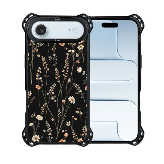 Etui do iPhone Air IBIZU DropGuard Ultra z MagSafe, Pastel Bloom, Północny ogród (3)