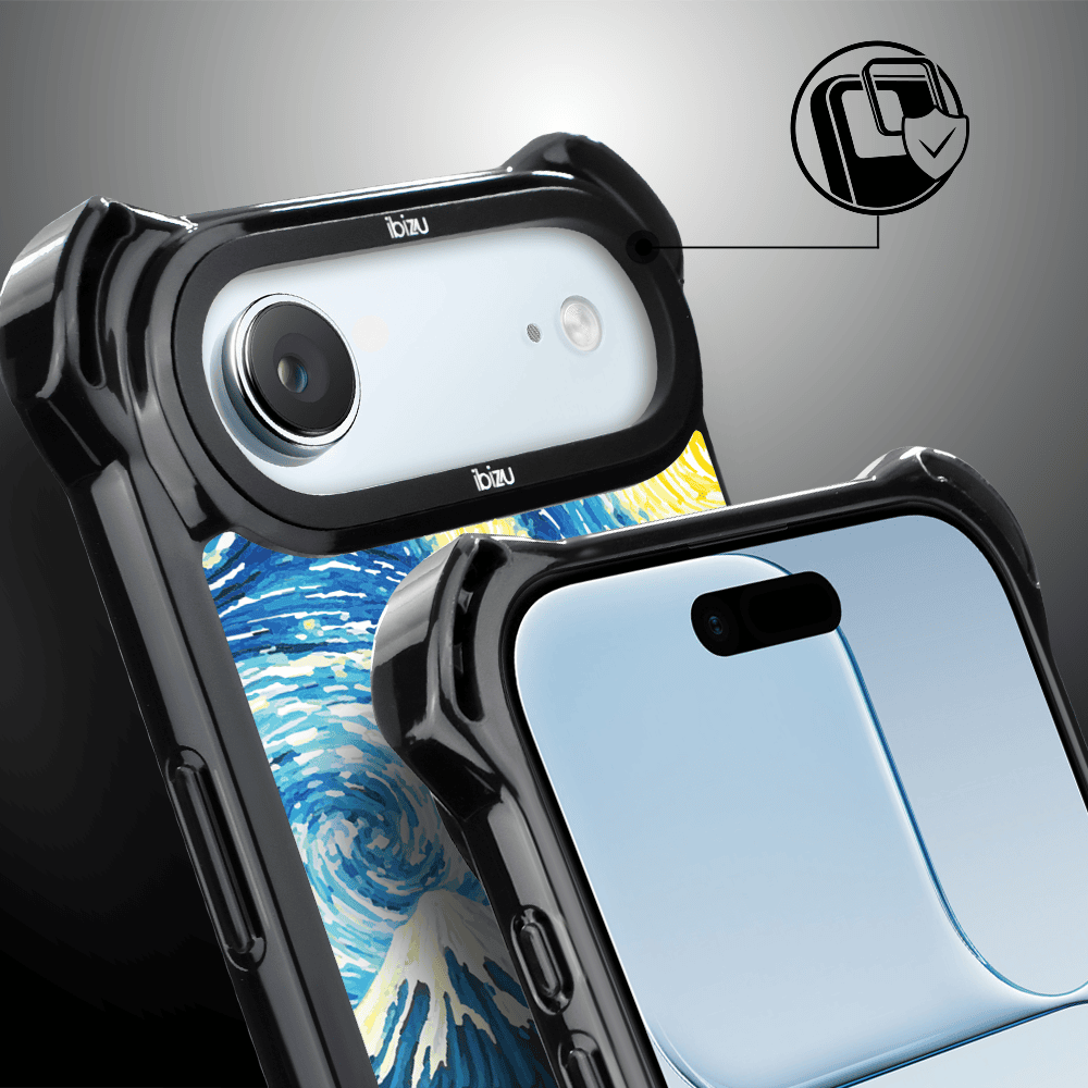 Etui do iPhone Air IBIZU DropGuard Ultra z MagSafe, Van Gogh, gwieździsta noc (5)