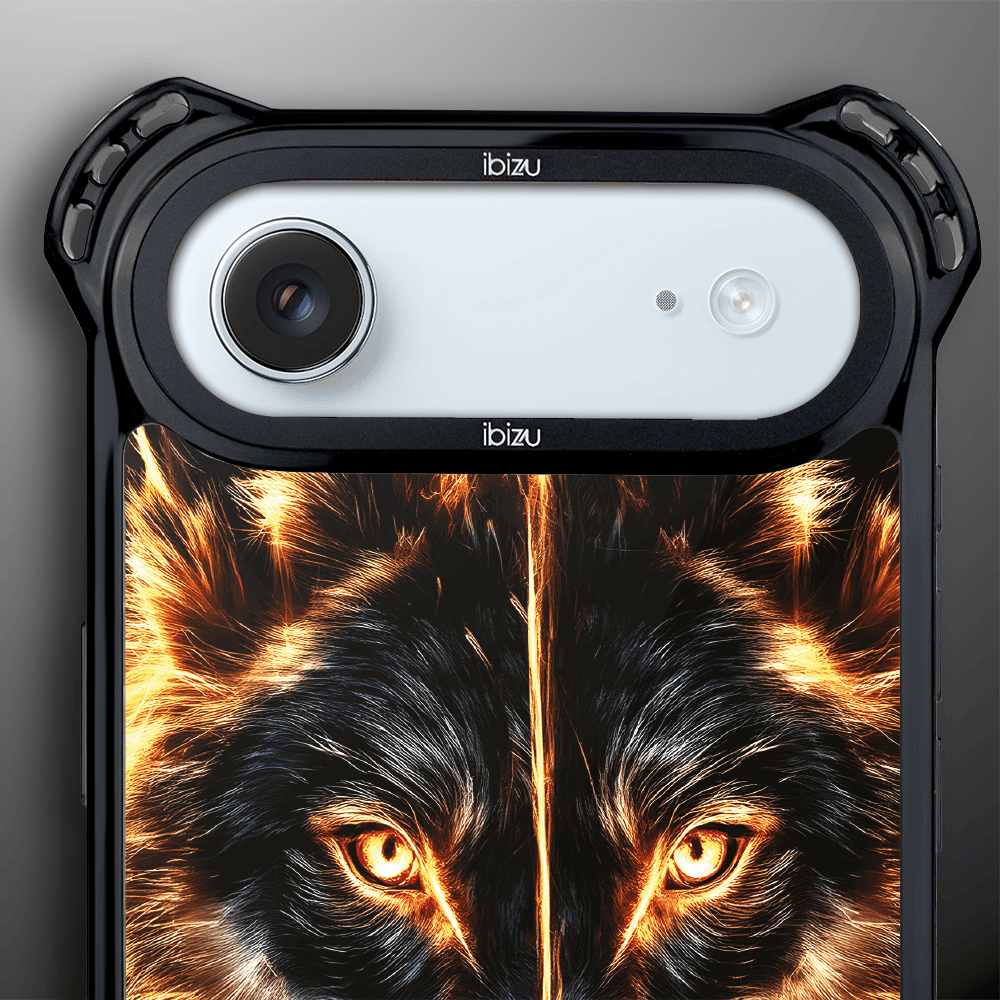 Etui do iPhone Air IBIZU DropGuard Ultra z MagSafe, Wilki, Ognisty wilk8