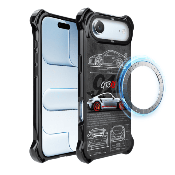 Etui do iPhone Air, Ibizu DropGuard Ultra z MagSafe, TechDrive, 911 GT3 RS (5)