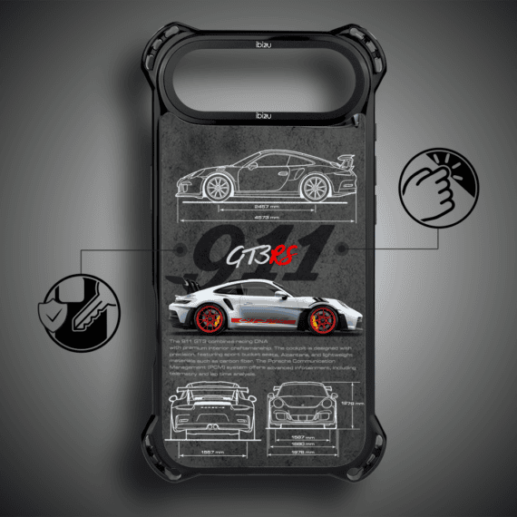 Etui do iPhone Air, Ibizu DropGuard Ultra z MagSafe, TechDrive, 911 GT3 RS (6)
