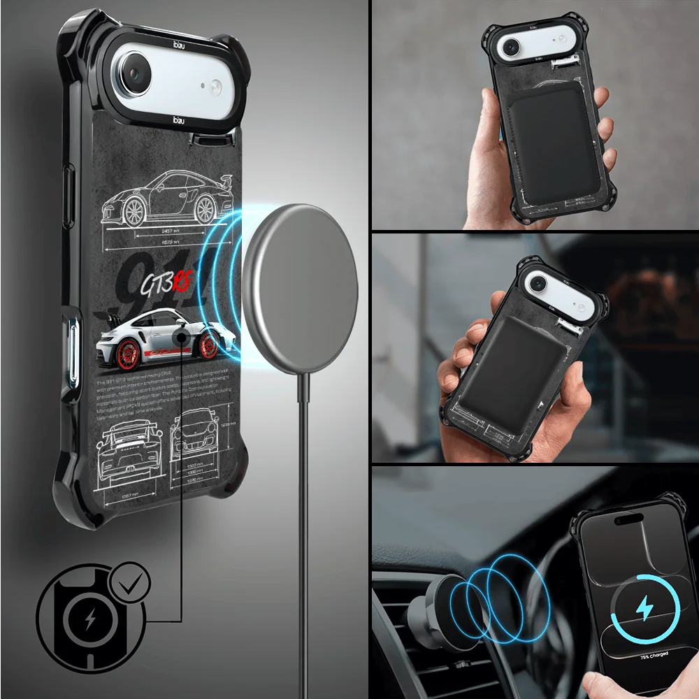 Etui do iPhone Air, Ibizu DropGuard Ultra z MagSafe, TechDrive, 911 GT3 RS (7)