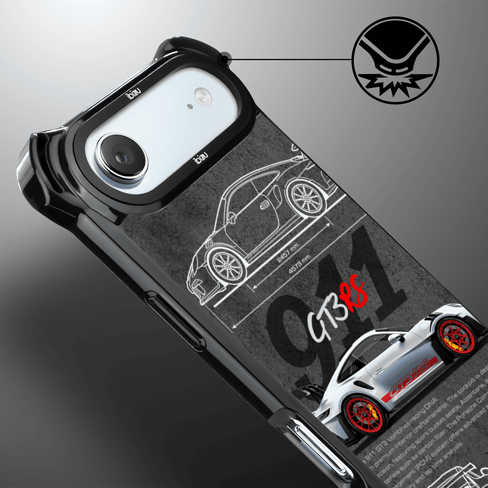 Etui do iPhone Air, Ibizu DropGuard Ultra z MagSafe, TechDrive, 911 GT3 RS (8)